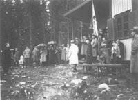 Invigning av skjutbanan på stigen i Sandviken 1935